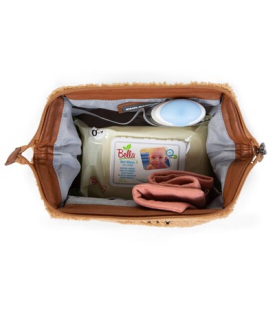Childhome Baby Necessities Mini Bag // Teddy Kahve