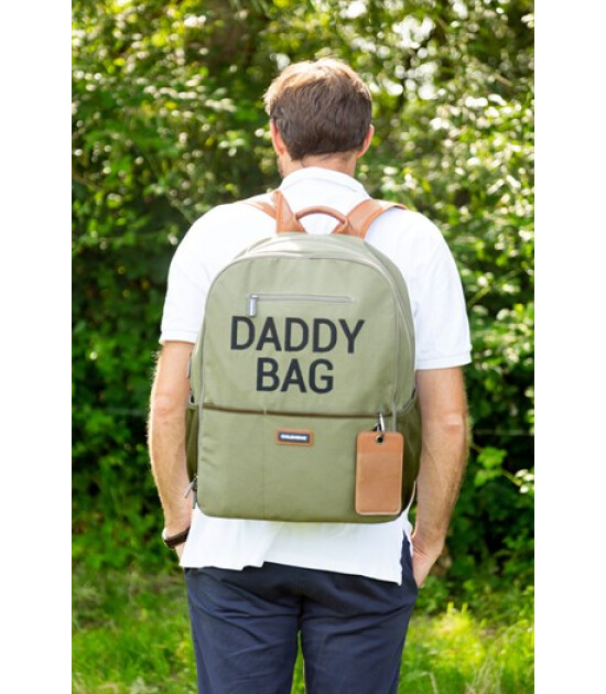 Childhome Daddy Bag Sırt Çantası Kanvas // Haki