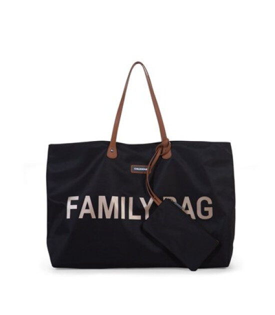 Childhome Family Bag Aile Çantası // Siyah & Gold