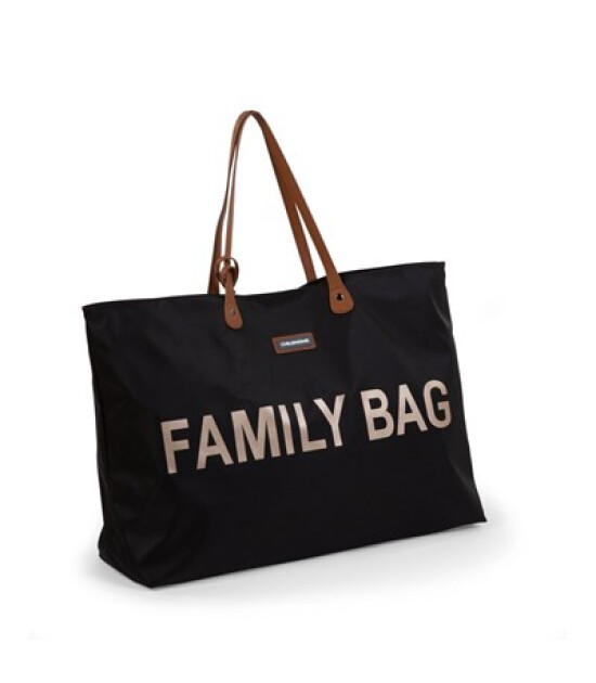 Childhome Family Bag Aile Çantası // Siyah & Gold