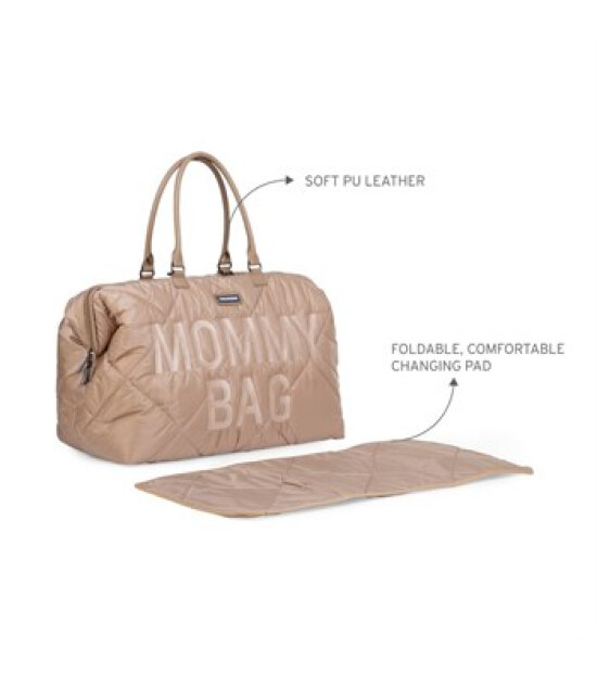 ChildHome Mommy Bag Anne Bebek Bakım Çantası Puffy // Bej