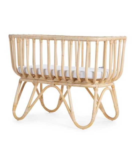 Childhome Rattan Dikd&ouml;rtgen Beşik + Şilte