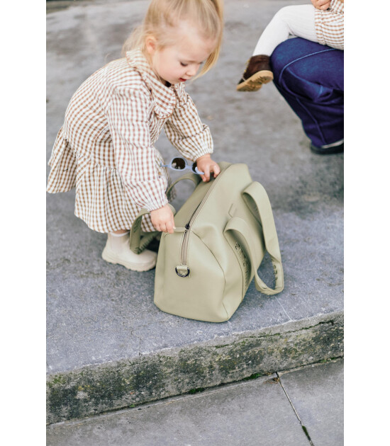 Childhome Mommy Club Bag, Vegan Deri Yeşil