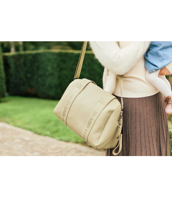 Childhome Mommy Club Bag, Vegan Deri Yeşil