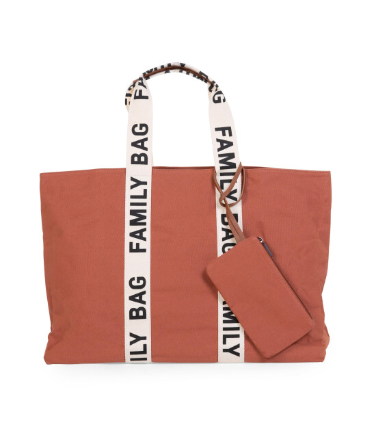 Childhome Family Bag Signature Kanvas Çanta // Kiremit