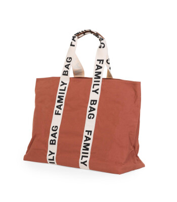 Childhome Family Bag Signature Kanvas Çanta // Kiremit