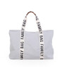 Childhome Family Bag Signature Kanvas Çanta // Krem