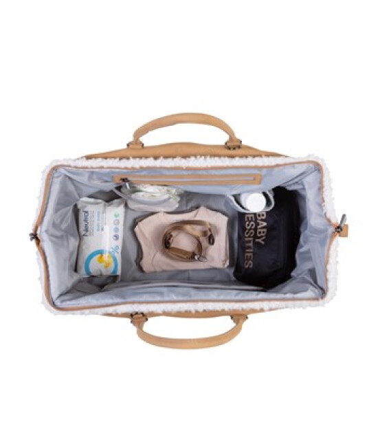 ChildHome Mommy Bag Anne Bebek Bakım Çantası Süet // Kahverengi