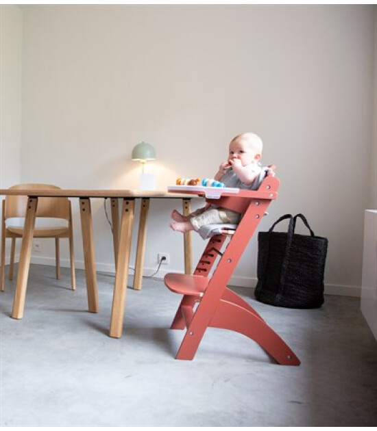 Childhome Lambda Mama Sandalyesi + Ön Tepsi Koruyucu // Kiremit Kırmızısı-kb