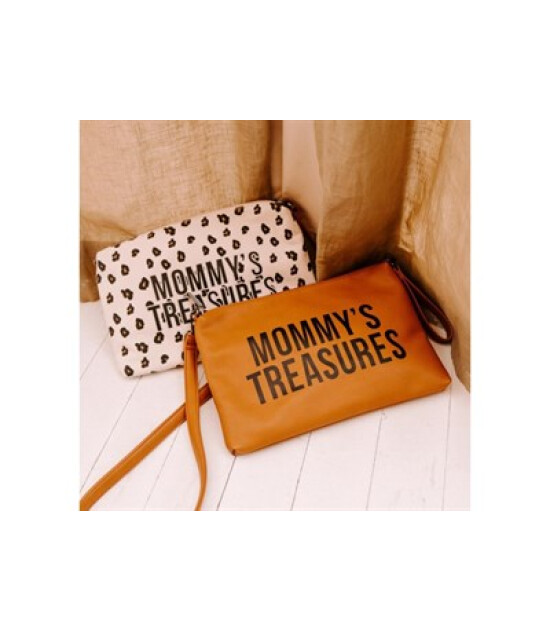 Childhome Mommy Treasures Deri Clutch // Kahverengi