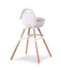 ChildHome Evolu 2 Mama Sandalyesi Silikon Matlı // Naturel & Beyaz