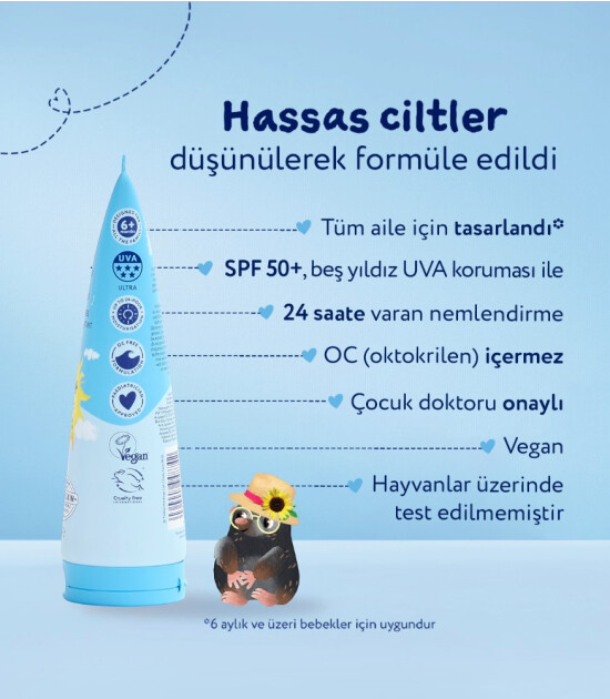 Childs Farm Bebek G&uuml;neş Kremi - Parf&uuml;ms&uuml;z SPF 50+ (100 ml)
