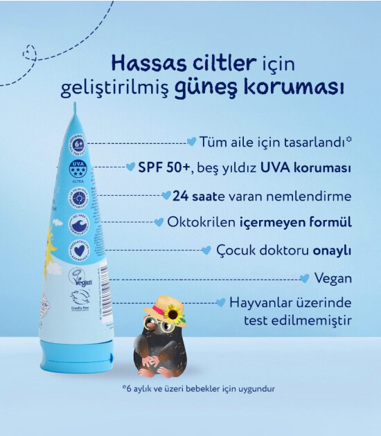 Childs Farm &Ccedil;ocuk G&uuml;neş Kremi - Parf&uuml;ms&uuml;z SPF 50+ (200 ml)