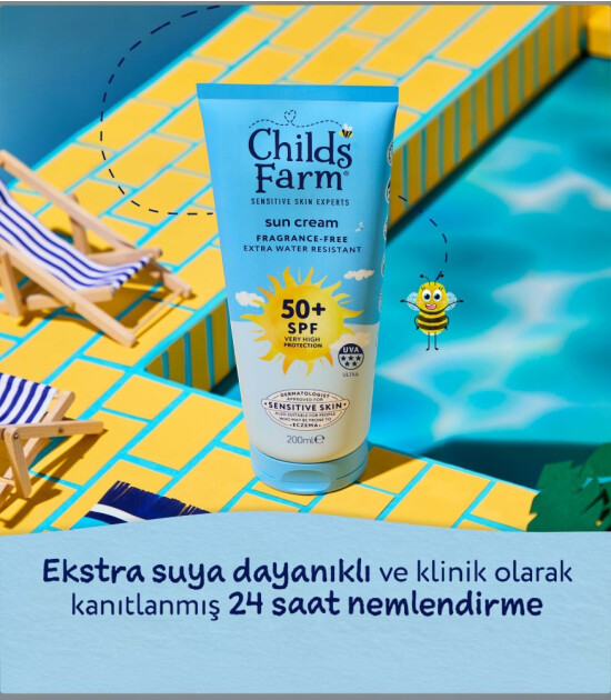 Childs Farm &Ccedil;ocuk G&uuml;neş Kremi - Parf&uuml;ms&uuml;z SPF 50+ (200 ml)