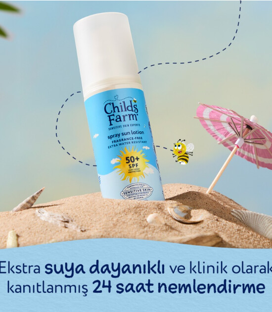 Childs Farm &Ccedil;ocuk G&uuml;neş Spreyi - Parf&uuml;ms&uuml;z SPF 50+ (100 ml)