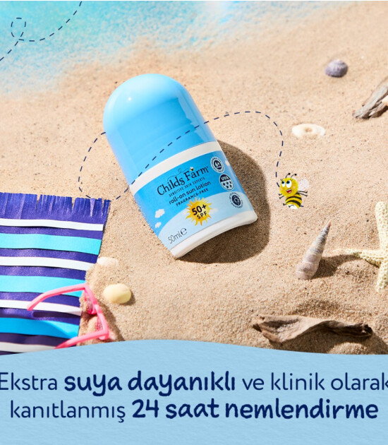 Childs Farm &Ccedil;ocuk Roll-On G&uuml;neş Kremi - Parf&uuml;ms&uuml;z SPF 50+ (50 ml)