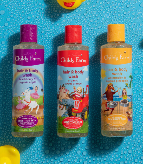 Childs Farm Böğürtlen ve Organik Elma Özlü Çocuk Saç ve Vücut Şampuan