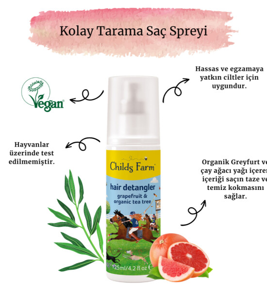 Childs Farm Kolay Tarama Çocuk Saç Spreyi