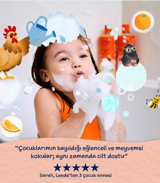 Childs Farm Organik Portakal &Ccedil;ocuk Banyo K&ouml;p&uuml;ğ&uuml;  (250 ml)