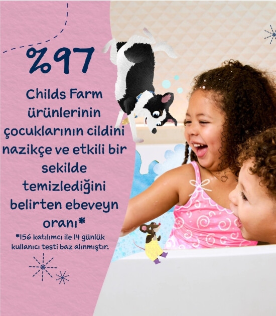 Childs Farm Organik Kiraz &Ccedil;ocuk Banyo K&ouml;p&uuml;ğ&uuml; (250 ml)