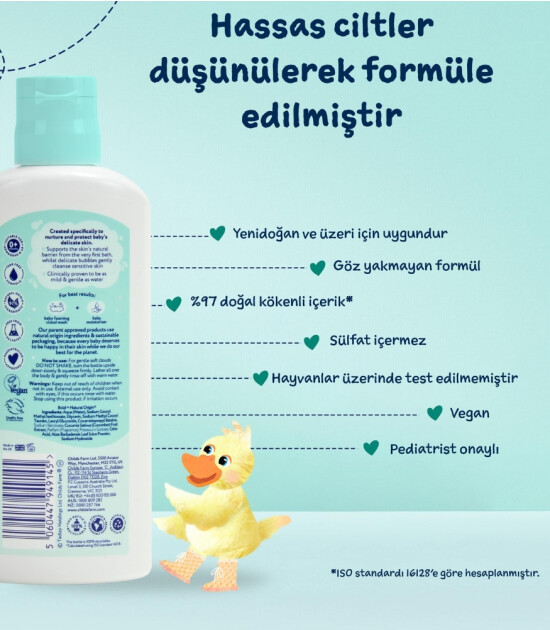 Childs Farm Aloe Vera ve Salatalık &Ouml;zl&uuml; Yenidoğan K&ouml;p&uuml;k Bebek Şampuan (160 ml)