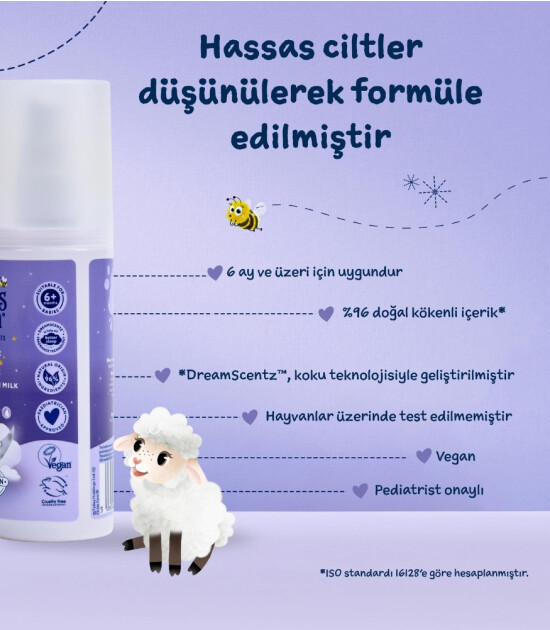 Childs Farm Uyku Zamanı Rahatlatıcı Uyku Spreyi // Lavanta & Ay Işığı S&uuml;t&uuml; (100 ml)