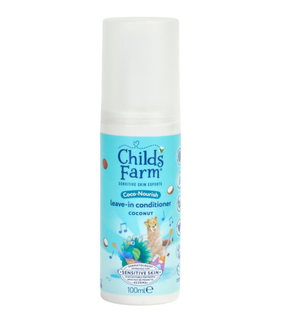 Childs Farm Kuru ve Kıvırcık Sa&ccedil;lar i&ccedil;in Hindistan Cevizi &Ouml;zl&uuml; Durulama Gerektirmeyen Sprey Sa&ccedil; Kremi (100 ml)