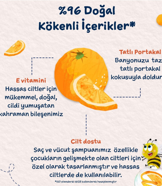 Childs Farm Organik Tatlı Portakal &Ouml;zl&uuml; &Ccedil;ocuk Sa&ccedil; ve V&uuml;cut Şampuan