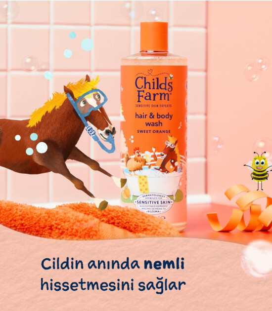 Childs Farm Organik Tatlı Portakal &Ouml;zl&uuml; &Ccedil;ocuk Sa&ccedil; ve V&uuml;cut Şampuan