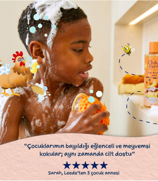 Childs Farm Şeftali ve Kayısı &Ouml;zl&uuml; &Ccedil;ocuk Sa&ccedil; ve V&uuml;cut Şampuanı (250 ml)