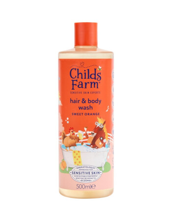 Childs Farm Organik Tatlı Portakal &Ouml;zl&uuml; &Ccedil;ocuk Sa&ccedil; ve V&uuml;cut Şampuan (500ml)