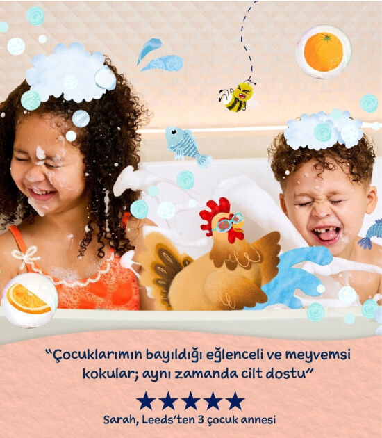 Childs Farm Organik Tatlı Portakal &Ouml;zl&uuml; &Ccedil;ocuk Sa&ccedil; ve V&uuml;cut Şampuan (500ml)