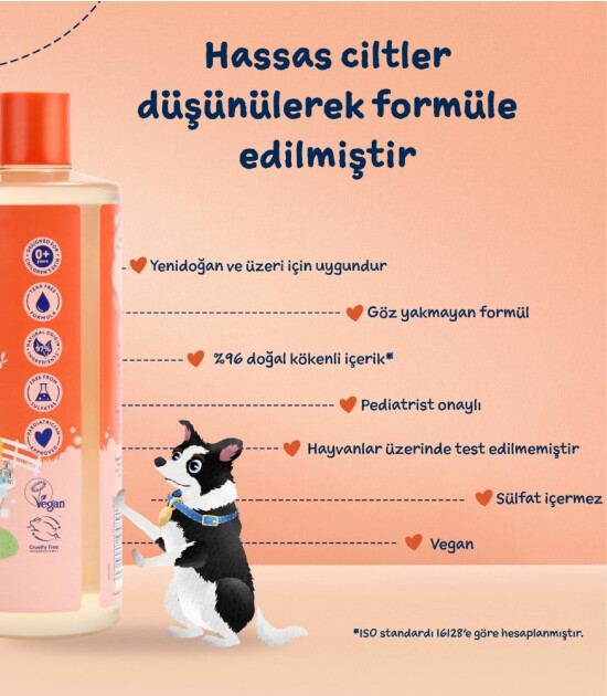 Childs Farm Organik Tatlı Portakal &Ouml;zl&uuml; &Ccedil;ocuk Sa&ccedil; ve V&uuml;cut Şampuan (500ml)