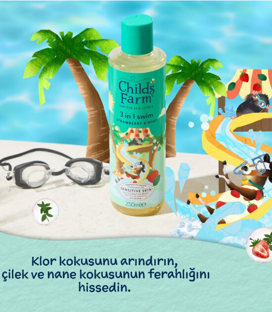 Childs Farm &Ccedil;ilek ve Organik Nane &Ouml;zl&uuml; Y&uuml;zme Sonrası &Ccedil;ocuk Şampuan