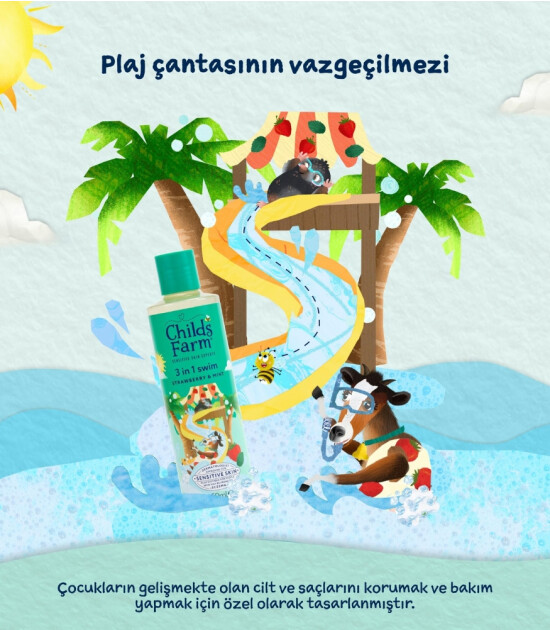 Childs Farm &Ccedil;ilek ve Organik Nane &Ouml;zl&uuml; Y&uuml;zme Sonrası &Ccedil;ocuk Şampuan