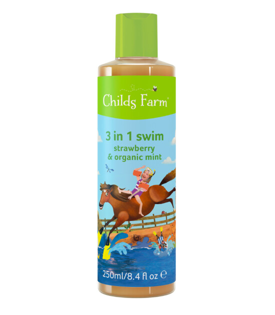 Childs Farm Çilek ve Organik Nane Özlu Yüzme Sonrası Çocuk Şampuan