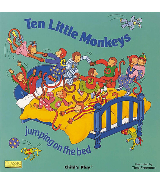 Child's Play International Ltd Ten Little Monkeys Jumping on the Bed (Giant Book)