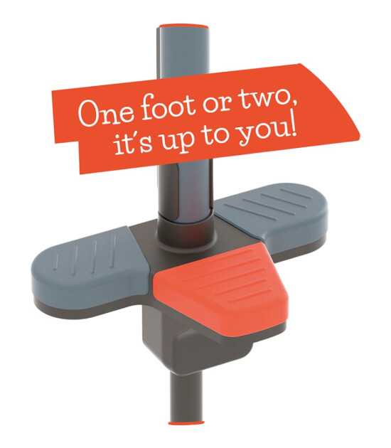 Chillafish Poogi Glow Pogo Stick Işıklı Zıplama &Ccedil;ubuğu (95 cm) // Papaya