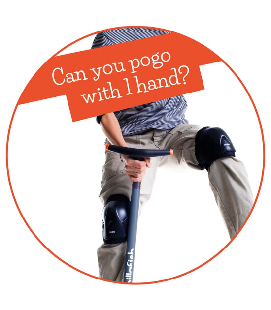 Chillafish Poogi Glow Pogo Stick Işıklı Zıplama &Ccedil;ubuğu (95 cm) // Papaya