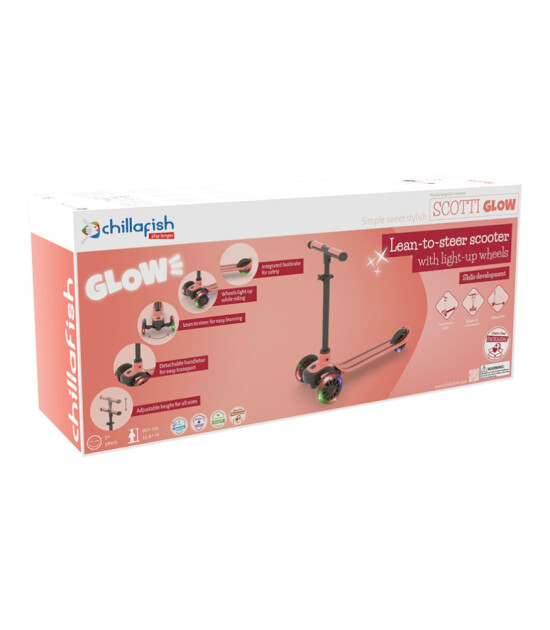 Chillafish Scotti Glow Işıklı Scooter // Flamingo