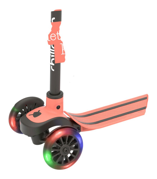 Chillafish Scotti Glow Işıklı Scooter // Flamingo