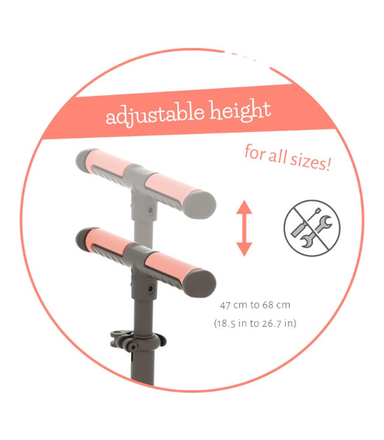 Chillafish Scotti Glow Işıklı Scooter // Flamingo