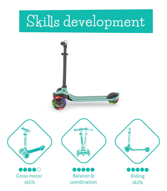 Chillafish Scotti Glow Işıklı Scooter // Mint