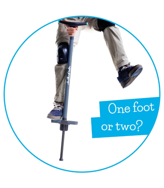 Chillafish Poogi Pogo Stick Zıplama Çubuğu (110 cm) // Mavi