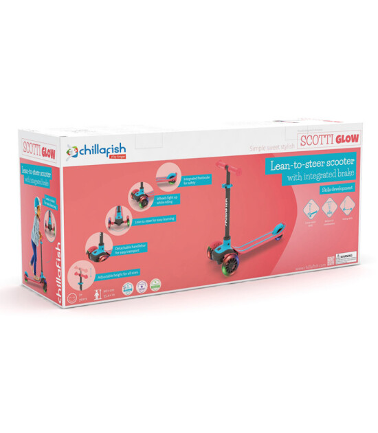 Chillafish Scotti Glow Işıklı Scooter // Kırmızı
