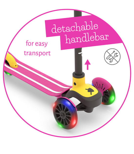 Chillafish Scotti Glow Işıklı Scooter // Pembe