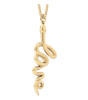 Chocli Altın Kaplama Kolye (18 Ayar) // Love Snake