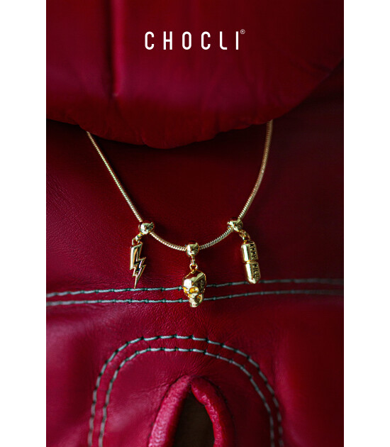 Chocli Altın Kaplama Kolye & Bileklik Charm (18 Ayar) // B