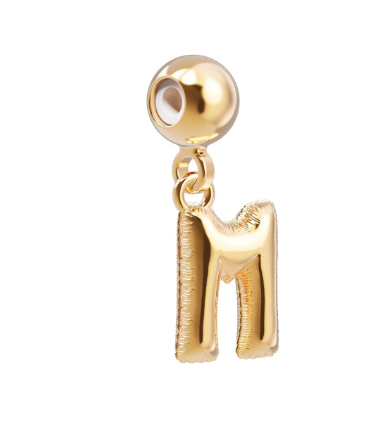 Chocli Altın Kaplama Kolye & Bileklik Charm (18 Ayar) // M