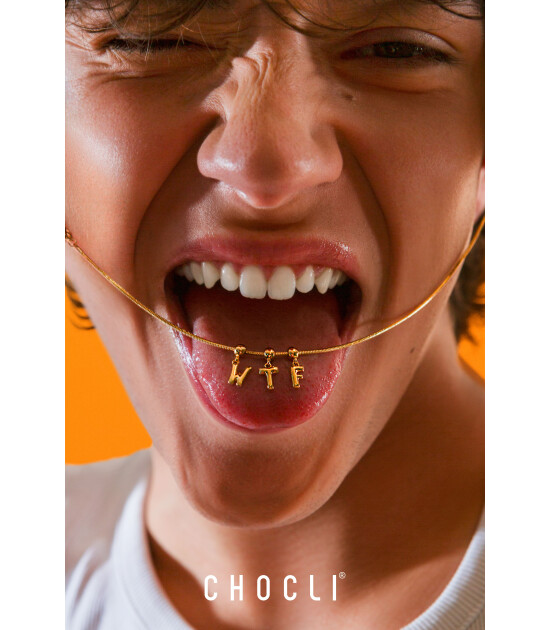 Chocli Altın Kaplama Kolye & Bileklik Charm (18 Ayar) // O